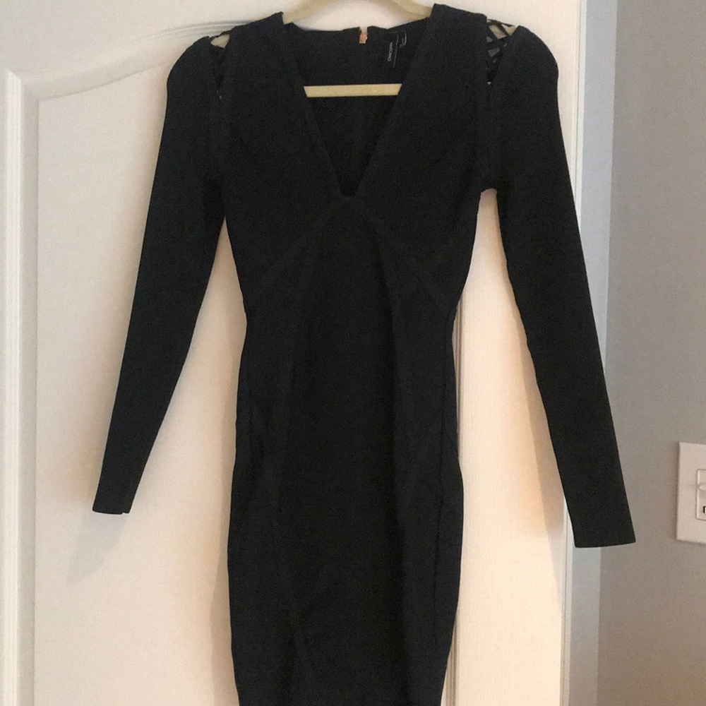 Guess Marciano Black Bandage Dress